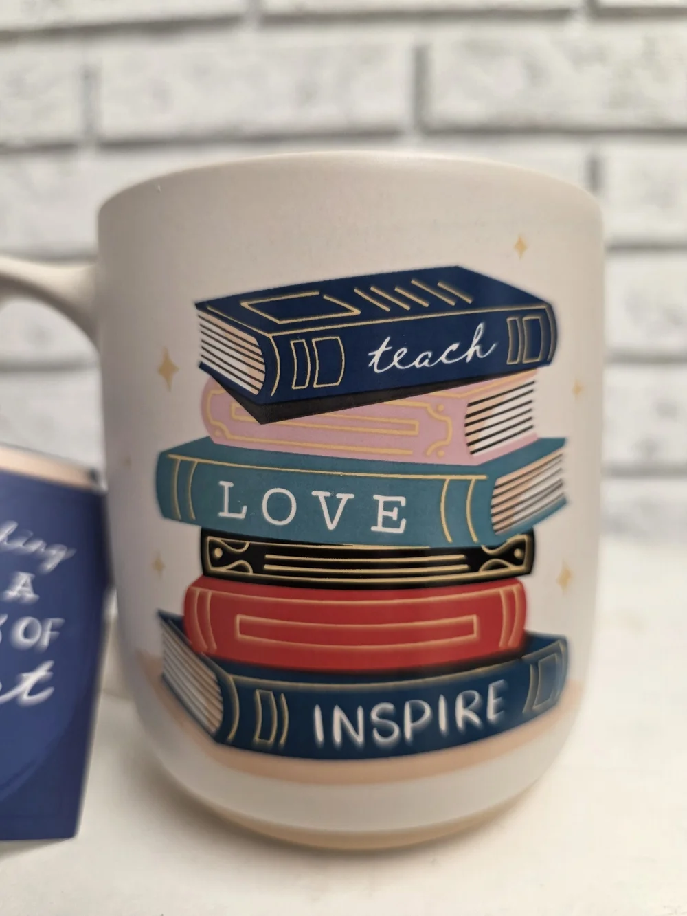 Sunday Morning Ceramics Teacher Coffee Mug w/ Gift Tag | Teach • Love • Inspire